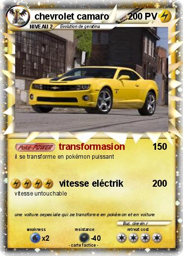 Pokemon chevrolet camaro
