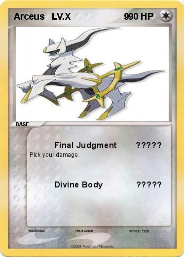 Pokemon Arceus   LV.X                     9