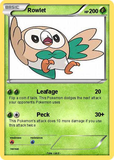 Pokemon Rowlet