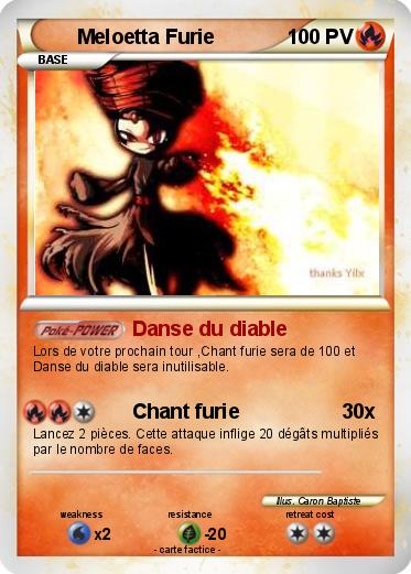 Pokemon Meloetta Furie