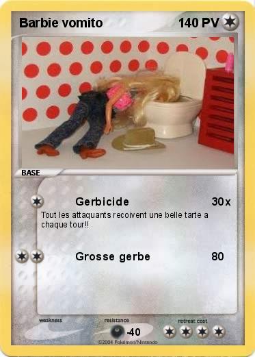 Pokemon Barbie vomito