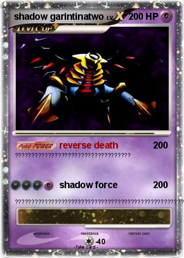 Pokemon shadow garintinatwo