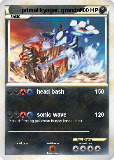 Pokemon primal kyoger, grandon