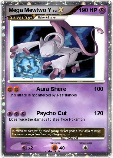Pokemon Mega Mewtwo Y