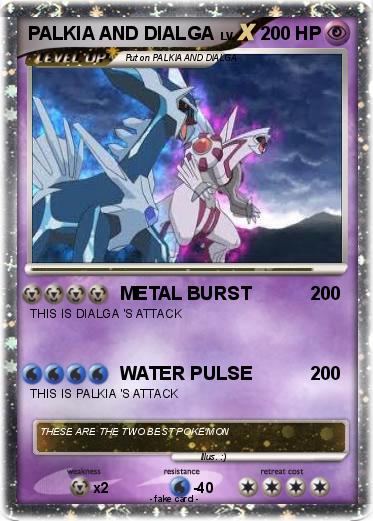 Pokemon PALKIA AND DIALGA