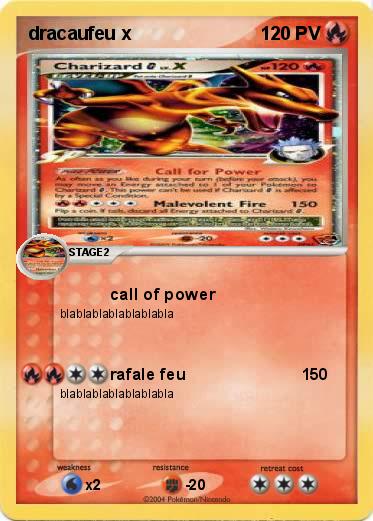 Pokemon dracaufeu x