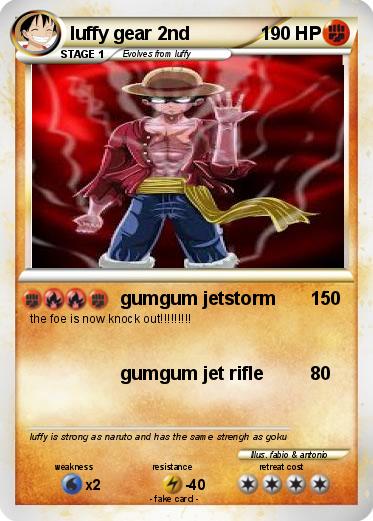 Pokemon luffy gear 2nd