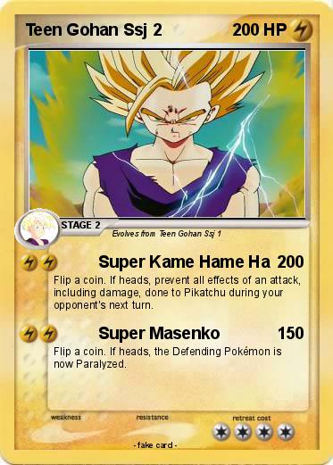 Pokemon Teen Gohan Ssj 2