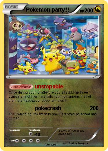 Pokemon Pokemon party!!!