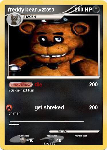 Pokemon freddy bear