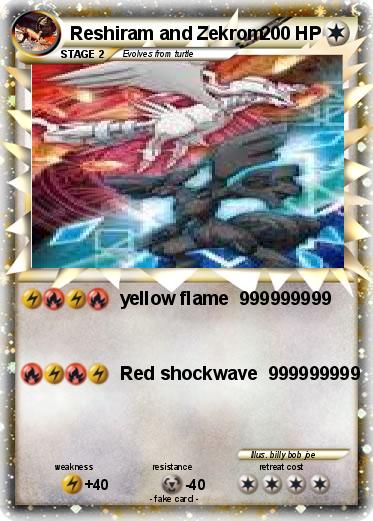 Pokemon Reshiram and Zekrom