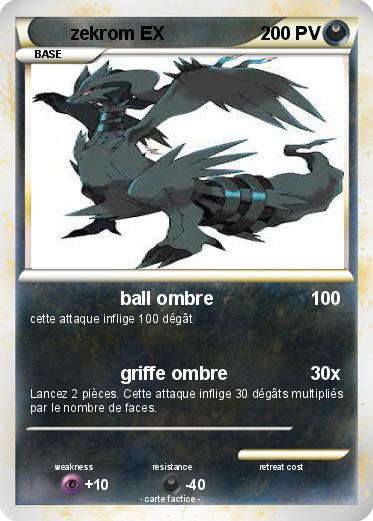 Pokemon zekrom EX