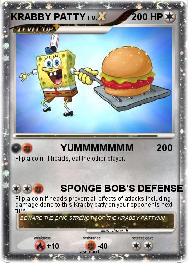 Pokemon KRABBY PATTY
