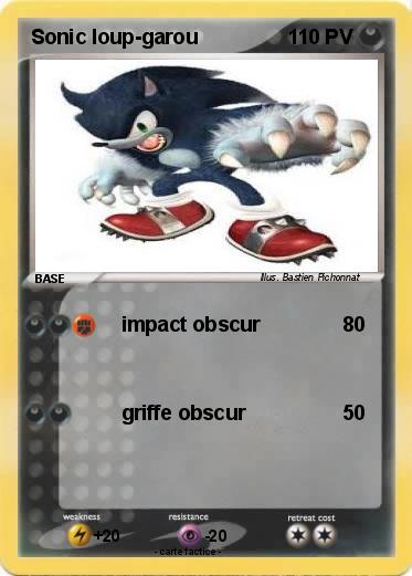 Pokemon Sonic loup-garou
