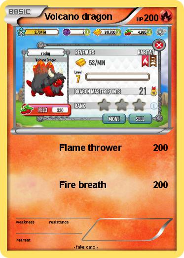 Pokemon Volcano dragon