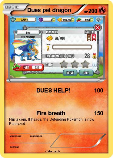 Pokemon Dues pet dragon