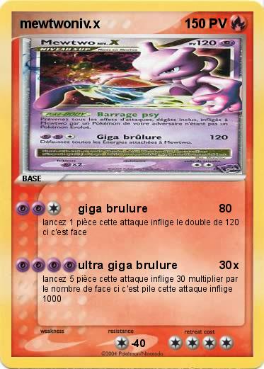 Pokemon mewtwoniv.x