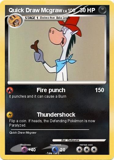 Pokemon Quick Draw Mcgraw