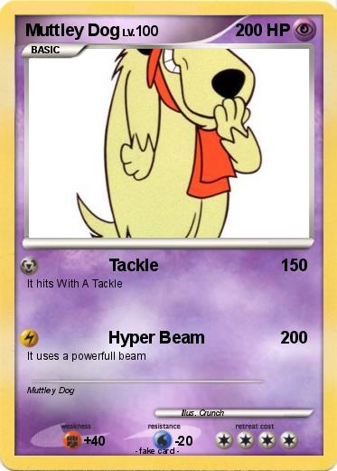 Pokemon Muttley Dog