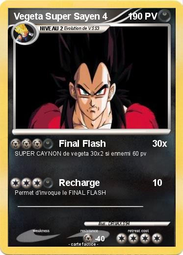 Pokemon Vegeta Super Sayen 4