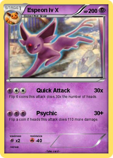 Pokemon Espeon lv X