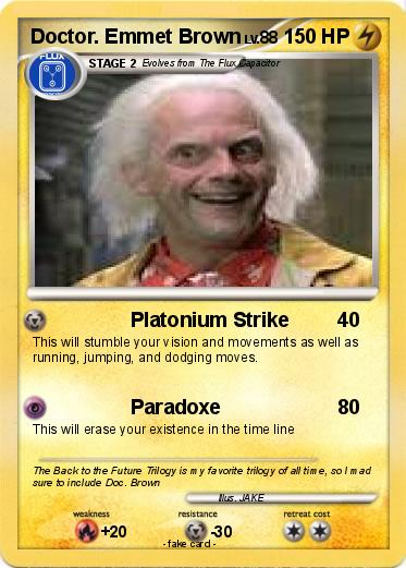 Pokemon Doctor. Emmet Brown