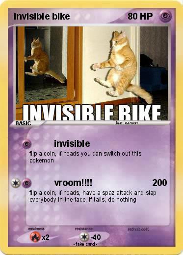 Pokemon invisible bike