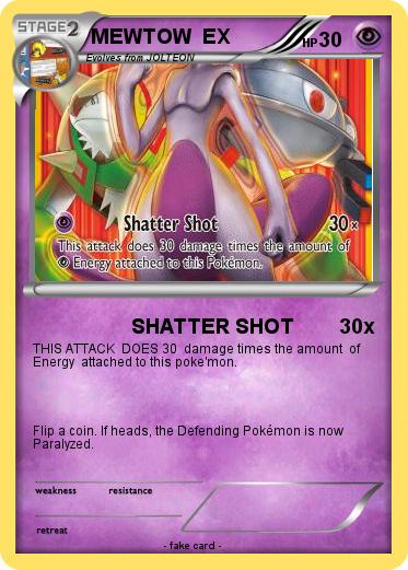 Pokemon MEWTOW  EX