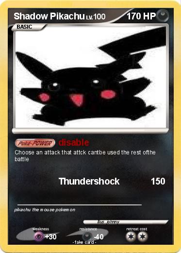 Pokemon Shadow Pikachu