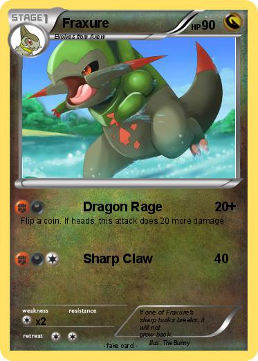 Pokemon Fraxure
