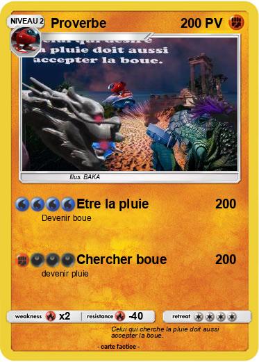Pokemon Proverbe