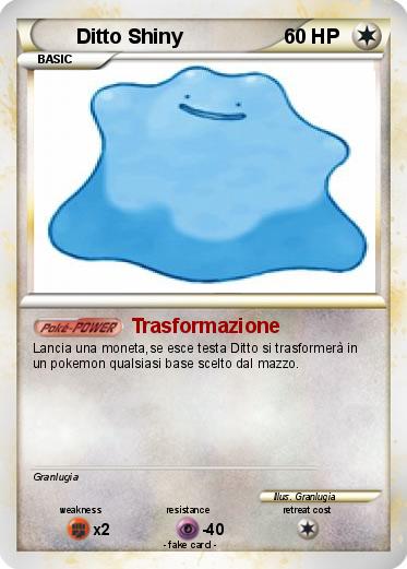 Pokemon Ditto Shiny
