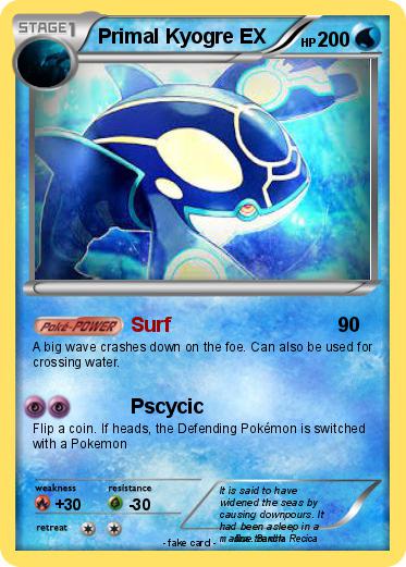 Pokemon Primal Kyogre EX