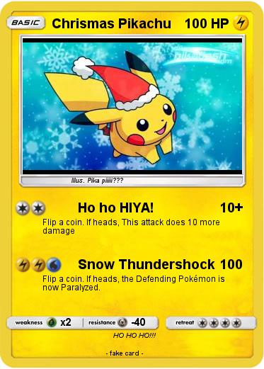 Pokemon Chrismas Pikachu