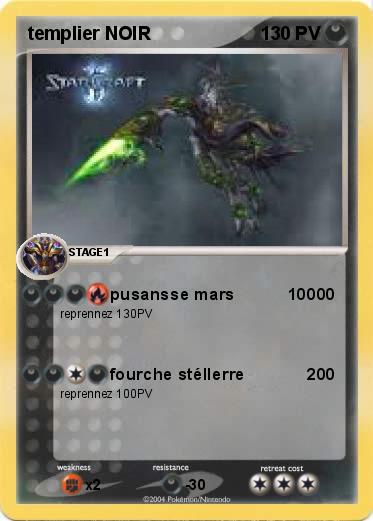 Pokemon templier NOIR