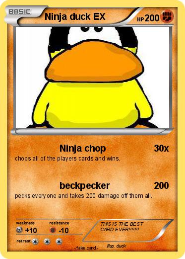 Pokemon Ninja duck EX