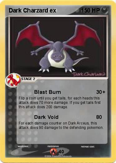 Pokemon Dark Charzard ex