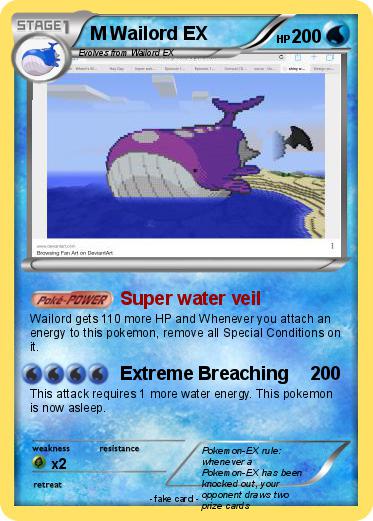 Pokemon M Wailord EX