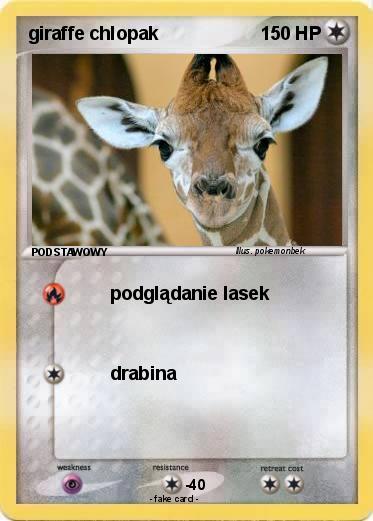 Pokemon giraffe chlopak