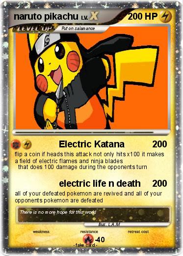Pokemon naruto pikachu