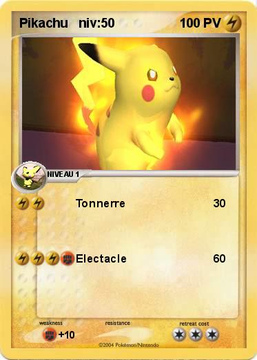 Pokemon Pikachu   niv:50