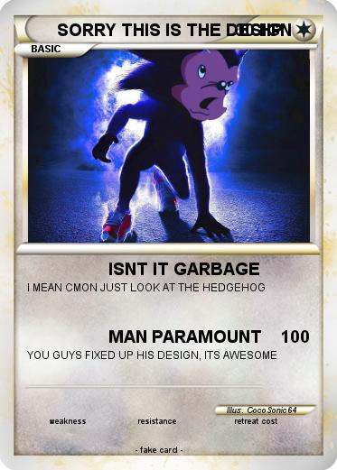 Pokemon SORRY THIS IS THE DESIGN