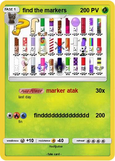 Pokemon find the markers