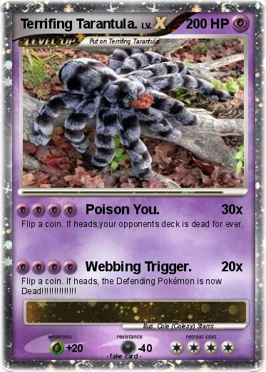 Pokemon Terrifing Tarantula.