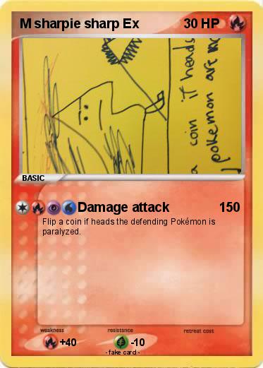 Pokemon M sharpie sharp Ex