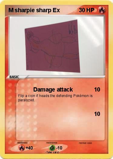 Pokemon M sharpie sharp Ex