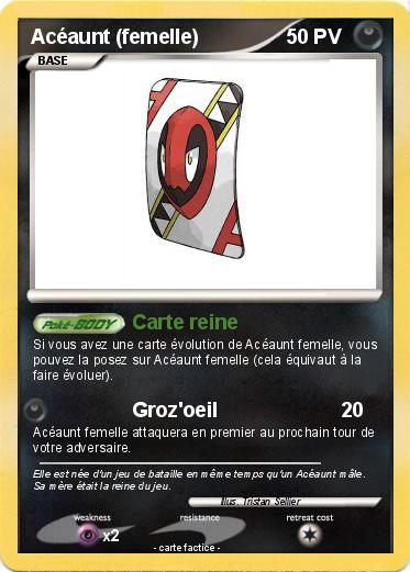 Pokemon Acéaunt (femelle)