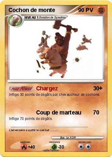 Pokemon Cochon de monte