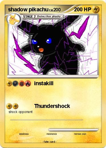 Pokemon shadow pikachu