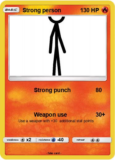 Pokemon Strong person
